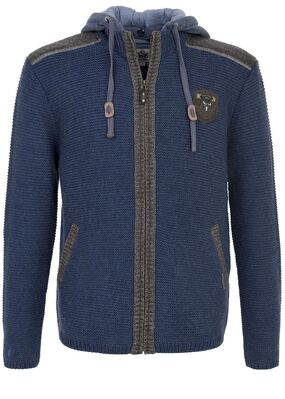 Strickjacke "Dakar" 70 cm mit abknöpfbarer Sweater-Kapuze