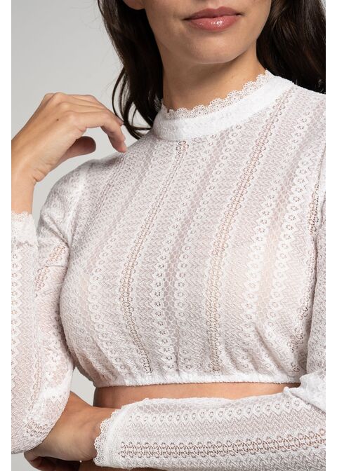 Aprikose-Dirndlbluse LA