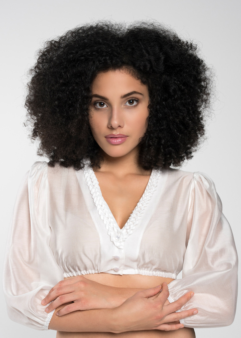 Fidelia-Dirndlbluse 3/4 Arm