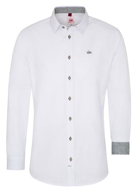 Flachbach-Hemd LA Slim Fit