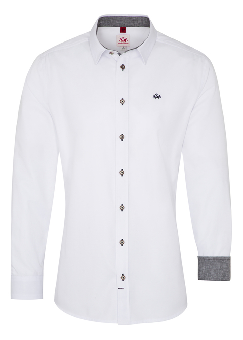 Flachbach-Hemd LA Slim Fit